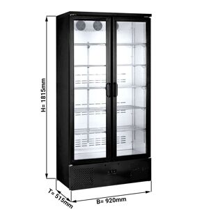 GGM Gastro - Refrigerateur a boissons - 500 litres - 2 portes vitrees