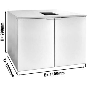 GGM Gastro - Refroidisseur de futs sans groupe - 4x50 L futs - 1100x1000mm Argent