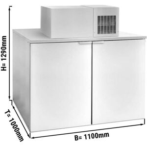 GGM Gastro - Refroidisseur de futs avec groupe - 4x50 L futs - 1100x1000mm Argent