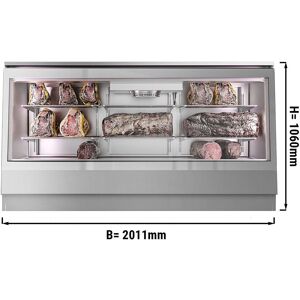 GGM Gastro - Dry Aging - Vitrine refrigeree 2.0 m - Acier inoxydable Acier inoxydable