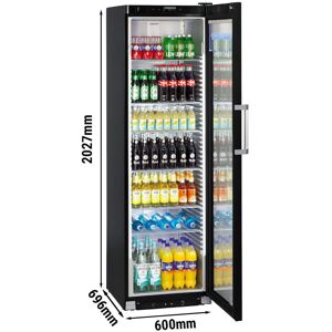 GGM Gastro - LIEBHERR Refrigerateur a boissons - 441 litres - 1 porte vitree & eclairage LED Noir