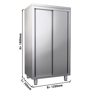 GGM Gastro - Armoire a vaisselle - 1200x700mm - 2 portes coulissantes - Hauteur : 1800mm