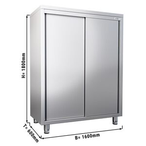 GGM Gastro - Armoire a vaisselle - 1600x600mm - 2 portes coulissantes - Hauteur : 1800mm