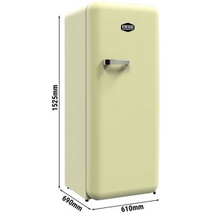 GGM Gastro - GASTRO-COOL Refrigerateur retro - 300 litres - 1 porte - Creme Creme