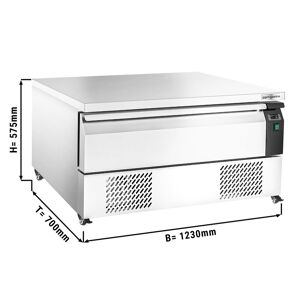 GGM Gastro - Combine congelateur/refrigerateur -22 ~ +8°C - 1230mm - 1 tiroir Argent