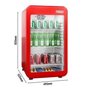 GGM GASTRO - Réfrigérateur minibar - 500mm - 120 litres - 1 porte vitrée & Éclairage LED