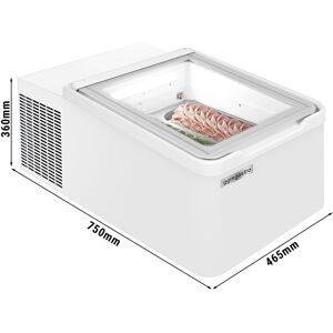 GGM GASTRO - Vitrine à glace de table - 460mm - Pour 2x 5L bacs à glace