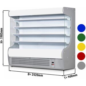 GGM GASTRO - Vitrine réfrigérée murale - 2520mm - avec éclairage & 4 étagères