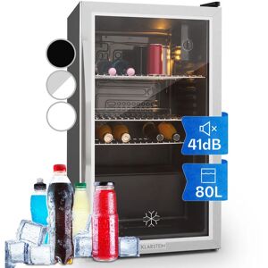 Klarstein - Mini Frigo de Chambre et Bureau pour Boisson, Petit Frigo Silencieux, Refrigerateur Mini Bar 80L, Petit Réfrigérateur Camping, Étagères - Publicité