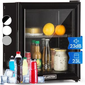 Klarstein Brooklyn Mini Frigo de Chambre, Mini Bar, Refrigerateur Aliments, Boissons, Porte en Verre, Etagères Réglables, Petit Frigo Camping, - Publicité