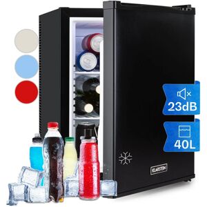 Klarstein Happy Hour Mini Frigo de Chambre Ultra Compact, Mini Bar, Refrigerateur Aliments, Boissons, Etagères Réglables, Petit Frigo Camping, - Publicité