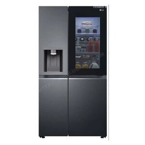 Réfrigérateurs multi-portes 635L Froid Ventilé LG 91.3cm e, GSXV90MCAE - Noir - Publicité