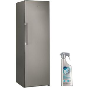 WHIRLPOOL Réfrigérateur Frigo simple porte inox 322L Froid Brassé Dégivrage Automatique - Publicité