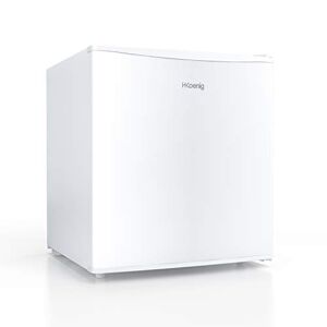 H.Koenig Mini réfrigérateur Frigo FGX480 Blanc, 45L Compact, Silencieux, Porte Réversible, Thermostat Réglable, Compartiment Glaçons 4L, Pieds Réglables, 39 dB - Publicité