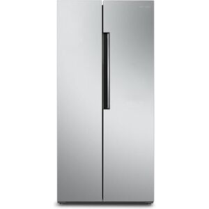 SCHNEIDER SCSBS445NFX, Réfrigérateur Side by side, No frost, 445L (272+173), 4 clayettes verre, Thermostat réglable, Congélation rapide, 39db, Pieds réglables, Inox - Publicité