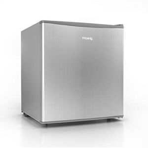 H.Koenig Mini réfrigérateur Frigo FGX490 Gris, 45L Compact, Silencieux, Porte Réversible, Thermostat Réglable, Compartiment Glaçons 4L, Pieds Réglables, 39 dB - Publicité