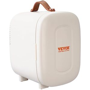 VEVOR Mini Frigo 4 L 6 Canettes de 330 mL Mini Réfrigérateur Portable USB/Adaptateur Petit Frigo Cosmétique Mode Chaud et Froid Température 0,2 à 50 ℃ pour Aliments Boissons Médicaments Cosmétiques - Publicité