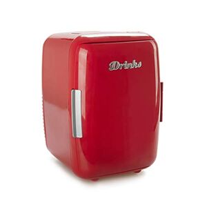 Balvi Réfrigérateur Drinks Couleur Rouge Mini réfrigérateur Conserve Nourriture ou Boissons à la Temp - Publicité