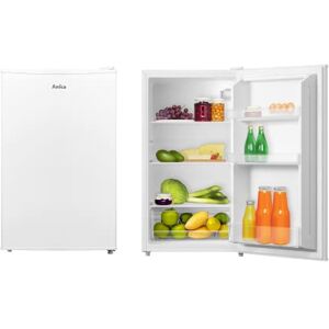 Amica VKS 351 141 W Standkühlschrank, 47,2 cm breit, 93L, LED-Beleuchtung, 2 Glasablagen, 3 Türablagen, weiß - Publicité