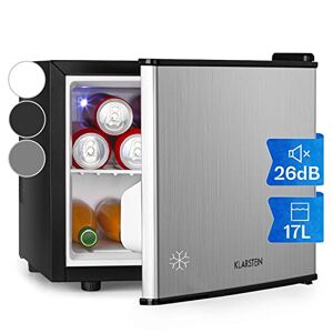 KLARSTEIN Mini Frigo de Chambre pour Boissons, Silencieux, Mini Bar Intérieur, Bières, Vins, Petit Refrigerateur Camping, 3 Niveaux de Refroidissement, Frigo Cosmetique, 0-15°C, 17L - Publicité