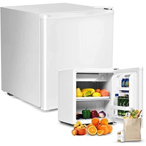 RELAX4LIFE Mini frigo 46L avec Freezer, Température Réglable 0 à 10°C, Freezer -3°C à 2°C, Sens de Fermeture Modifiable, Dimension : 46,5x44,5x49CM Noir/Blanc (Blanc) - Publicité
