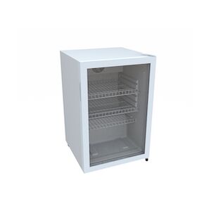 Metro Professional Réfrigérateur à boissons GSC2125, plastique/métal/verre, 54.5x54x84cm, 118 L, froid ventilé statique, avec serrure, blanc