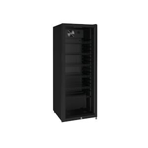 Metro Professional Réfrigérateur à boissons GSC4240B, métal/verre, 54 x 54.5 x 139.5 cm, 237 L, refroidissement statique, 110 W, avec serrure, noir