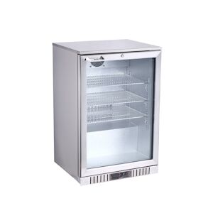 Metro Professional Réfrigérateur de boissons sous comptoir GBC3001S avec porte vitrée, Inox / verre, 60x53x86,5 cm, refroidissement par air, argenté