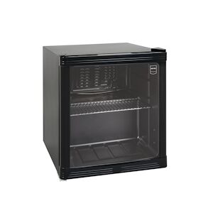 Metro Professional Minibar / Réfrigérateur GPC1046, verre / acier inoxydable, 43 x 48 x 51.5 cm, 46 L, froid ventilé, noir