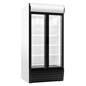 Materiel HORECA Frigo Vitrine Double Portes Battantes 962/846 L - Materiel Horeca S900 TD + Éclairage LED