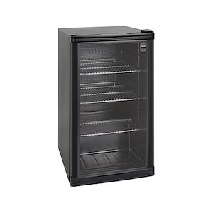Metro Professional Réfrigérateur à boissons GPC1088, métal / verre, 43 x 49 x 83 cm, 88 L, réfrigération statique, noir