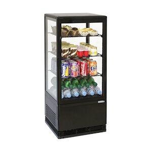 CASSELIN Mini vitrine réfrigérée positive 78L Noire Casselin