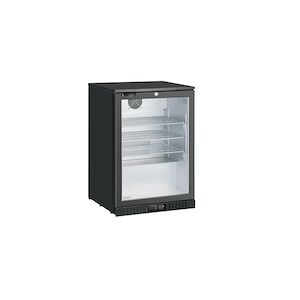 Metro Professional Réfrigérateur à boissons GBC3001, plastique/métal/verre, 60x53x89cm, 127 L, ventilateur statique, avec serrure, noir