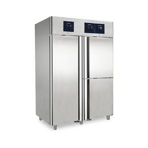 Virtus group Réfrigérateur 700+350+350 Litres En Inox à 2 Températures GN 2/1 Wifi Virtus BMC0017/FN