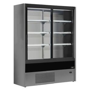 Chefook Vitrine Réfrigérée Murale Pour Charcuterie, Produits Laitiers et Boissons Olbia avec Portes Coulissantes +2°C/+6°C Largeur 120 cm