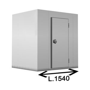 Chefook Chambre Froide Positive (0°C/+10°C) Sans Groupe Avec Sol Largeur 154 cm - Cellule positive 1540 x 2540 Pav. Pas de mot.