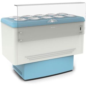 Chefook Comptoir à Glace 10 Bacs Ronds 7,5 litres -5°C/-20°C