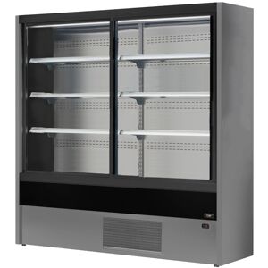 Chefook Vitrine Réfrigérée Murale Pour Charcuterie, Produits Laitiers et Boissons Olbia avec Portes Coulissantes +2°C/+6°C Profondeur 57 cm - Vitrine Murale Réfrigérée Charcuterie, Produits Laitiers et Boissons Olbia avec Portes Coulissantes 100 cm