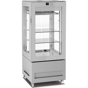 Chefook Vitrine Réfrigérée Verticale Boucherie 300 Litres 0°C/+4°C Ligne Top 4 Faces Vitrées H 150 cm