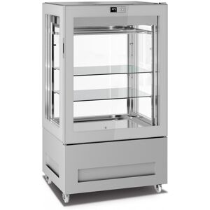 Chefook Vitrine Réfrigérée Verticale Boucherie 450 Litres 0°C/+4°C Ligne Top 4 Faces Vitrées H 150 cm