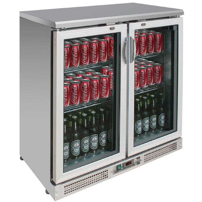 Notice d'utilisation, manuel d'utilisation et mode d'emploi POLAR Arrière-bar réfrigéré POLAR- 2 portes battantes - INOX - 223 litres - Garantie 2 ans - Classe N   