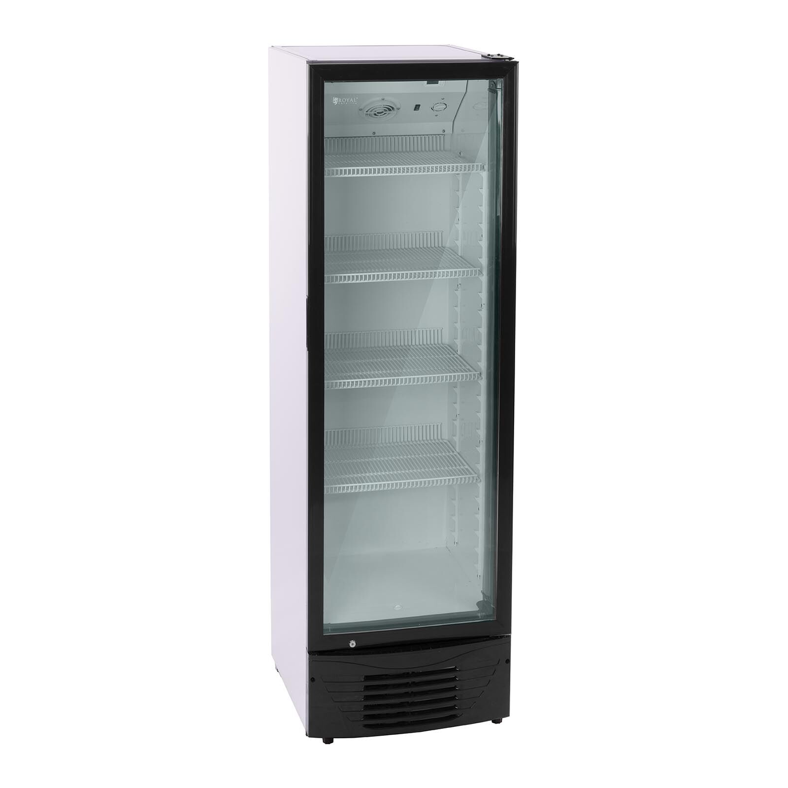 Royal Catering Frigo à boissons - 320 L - LED - cadre noir RCGK-B320