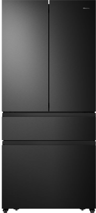 HISENSE PureFlat RF540N4AF1 Fridge Freezer - Black Steel, Black