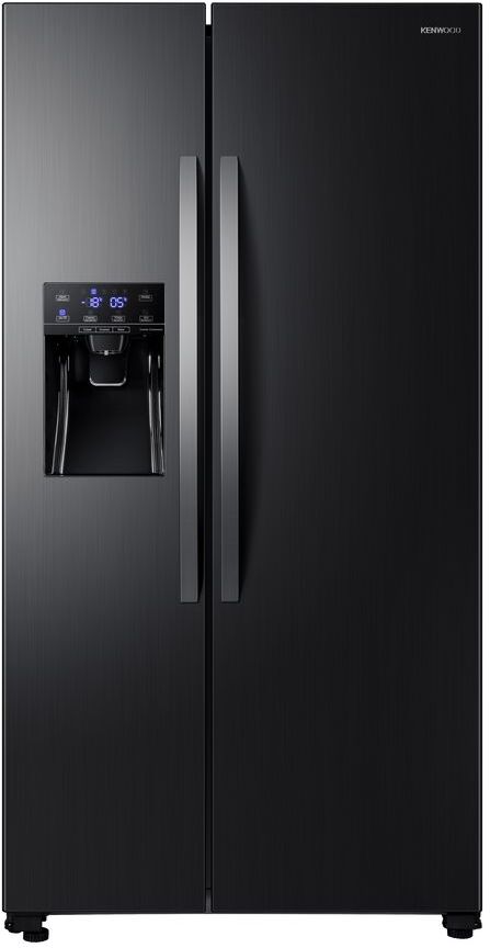 Kenwood KSBSDIT20 American-Style Fridge Freezer - Black Inox, Black