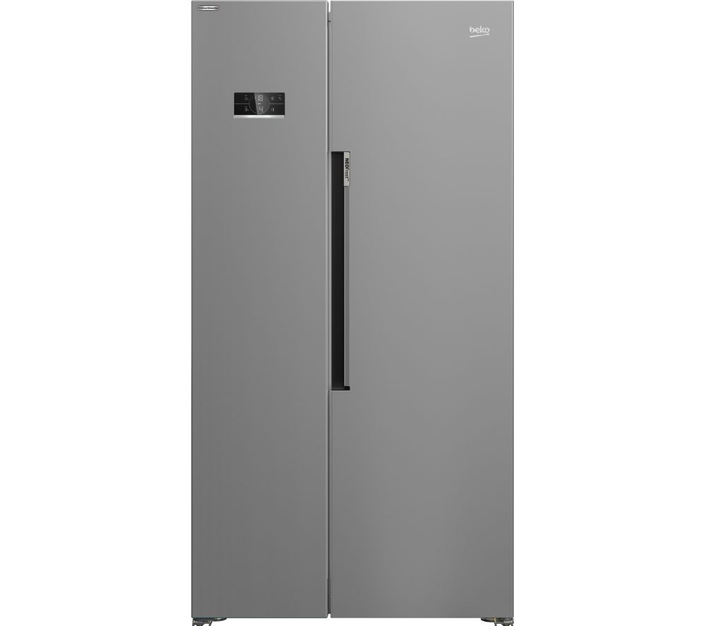 Beko ASL1342S American-Style Fridge Freezer - Silver, Silver