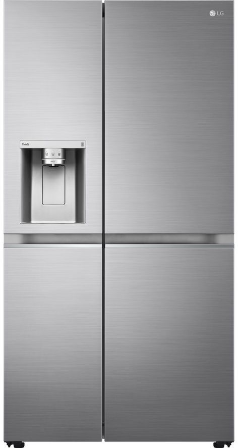 LG NatureFRESH GSLV91PZAE American-Style Smart Fridge Freezer - Shiny Steel