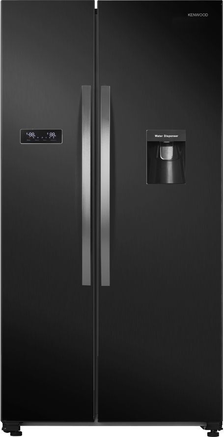 Kenwood KSBSDB19 American-Style Fridge Freezer - Black, Black