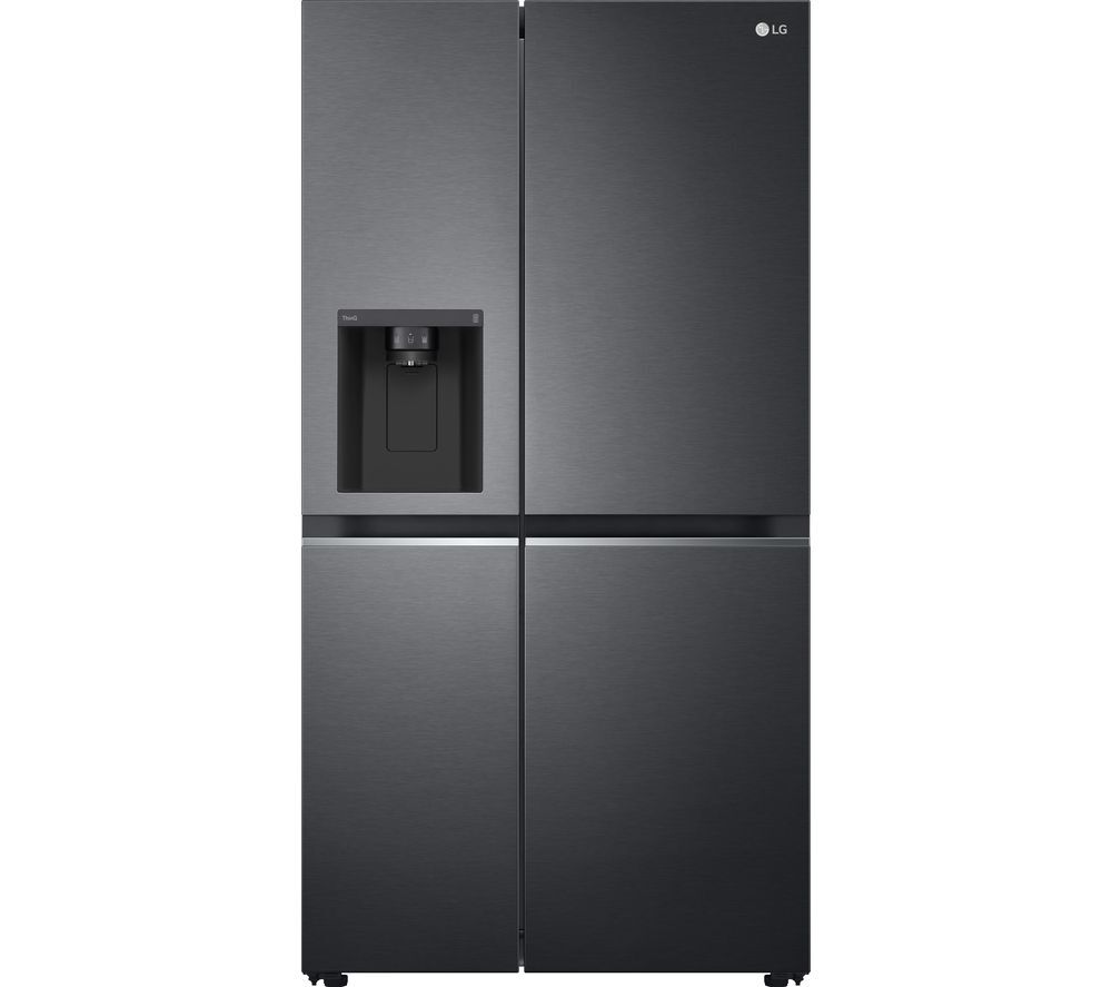 LG NatureFRESH GSLV70MCTF American-Style Smart Fridge Freezer - Matte Black, Black