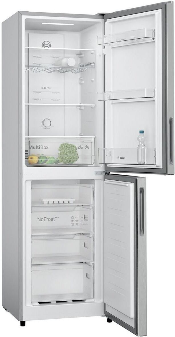 Bosch KGN27NLFAG Freestanding Fridge Freezer-Silver