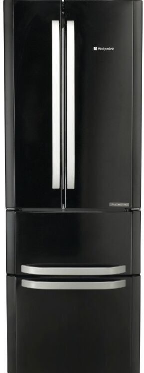 Hotpoint FFU4DK American Fridge Freezer - Black